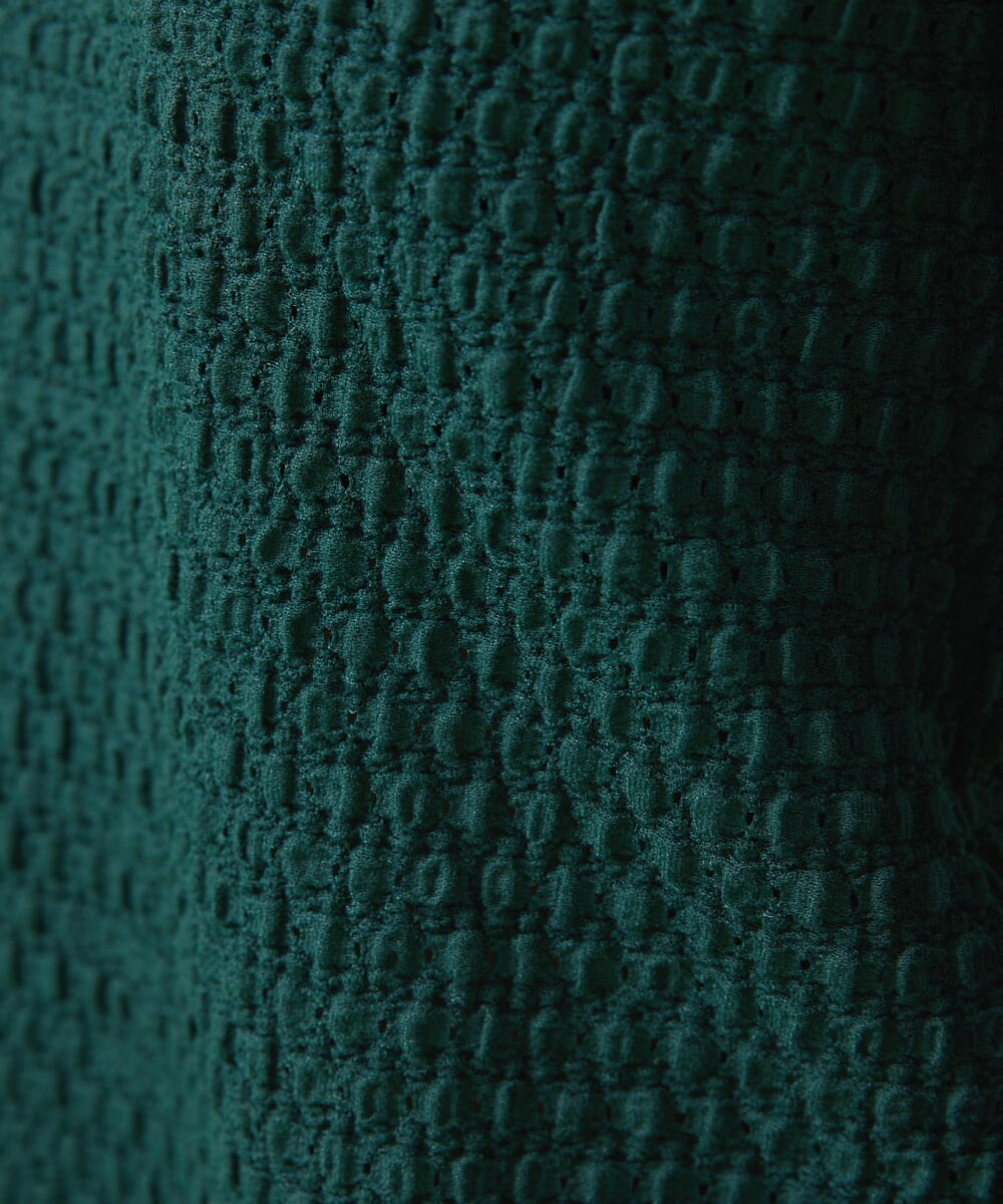 GJKJT39150 Jocomomola(ホコモモラ) Desnivel レースハイネックカットソー パープル