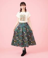 GJKJT70100 Jocomomola(ホコモモラ) Aniversario アーカイブプリントTシャツ アイボリー