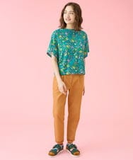 GJKJV30150 Jocomomola(ホコモモラ) 【接触冷感】Rosquillas プリント半袖カットソー アイボリー