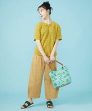 GJKJW37150 Jocomomola(ホコモモラ) Espejismo シャーリングジャカードカットソー イエロー