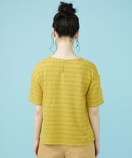 GJKJW37150 Jocomomola(ホコモモラ) Espejismo シャーリングジャカードカットソー イエロー