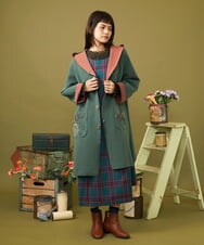 GJKLD31120 Jocomomola(ホコモモラ) レーヨンベアフライス フラワー刺繍シフォンフリルカットソー ブラック