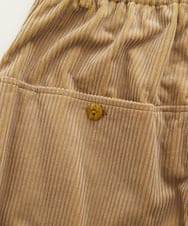 GJLAD02180 Jocomomola(ホコモモラ) Arriate コーデュロイワイドストレートパンツ ネイビー×ピンク