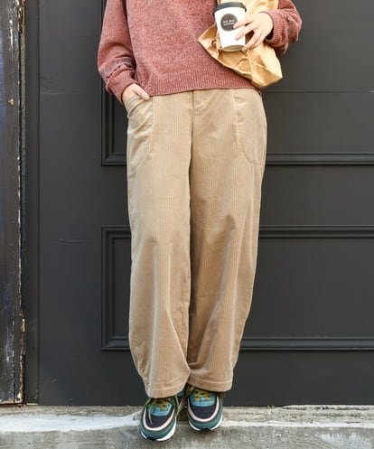 GJLAD02180 Jocomomola Arriate コーデュロイワイドストレートパンツ