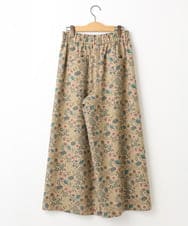 GJLAE03220 Jocomomola(ホコモモラ) Calle de Bordadores フラワープリントワイドパンツ ベージュ