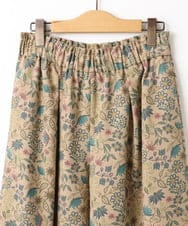 GJLAE03220 Jocomomola(ホコモモラ) Calle de Bordadores フラワープリントワイドパンツ ベージュ