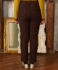 GJLAE43180 Jocomomola(ホコモモラ) Brillito 裏起毛ストレッチパンツ ブラウン