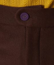 GJLAE43180 Jocomomola(ホコモモラ) Brillito 裏起毛ストレッチパンツ ブラウン