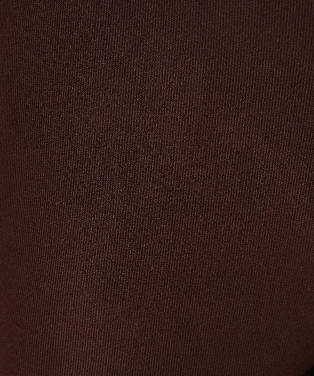 GJLAE43180 Jocomomola(ホコモモラ) Brillito 裏起毛ストレッチパンツ ブラウン