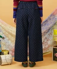 GJLAG36220 Jocomomola(ホコモモラ) 裏起毛デニムストレートパンツ ネイビー