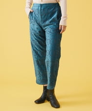GJLAT36200 Jocomomola(ホコモモラ) Apagon ベロア刺繍パンツ ブルー