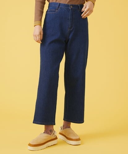 GJLAT48180 Jocomomola 刺繍インディゴデニムパンツ