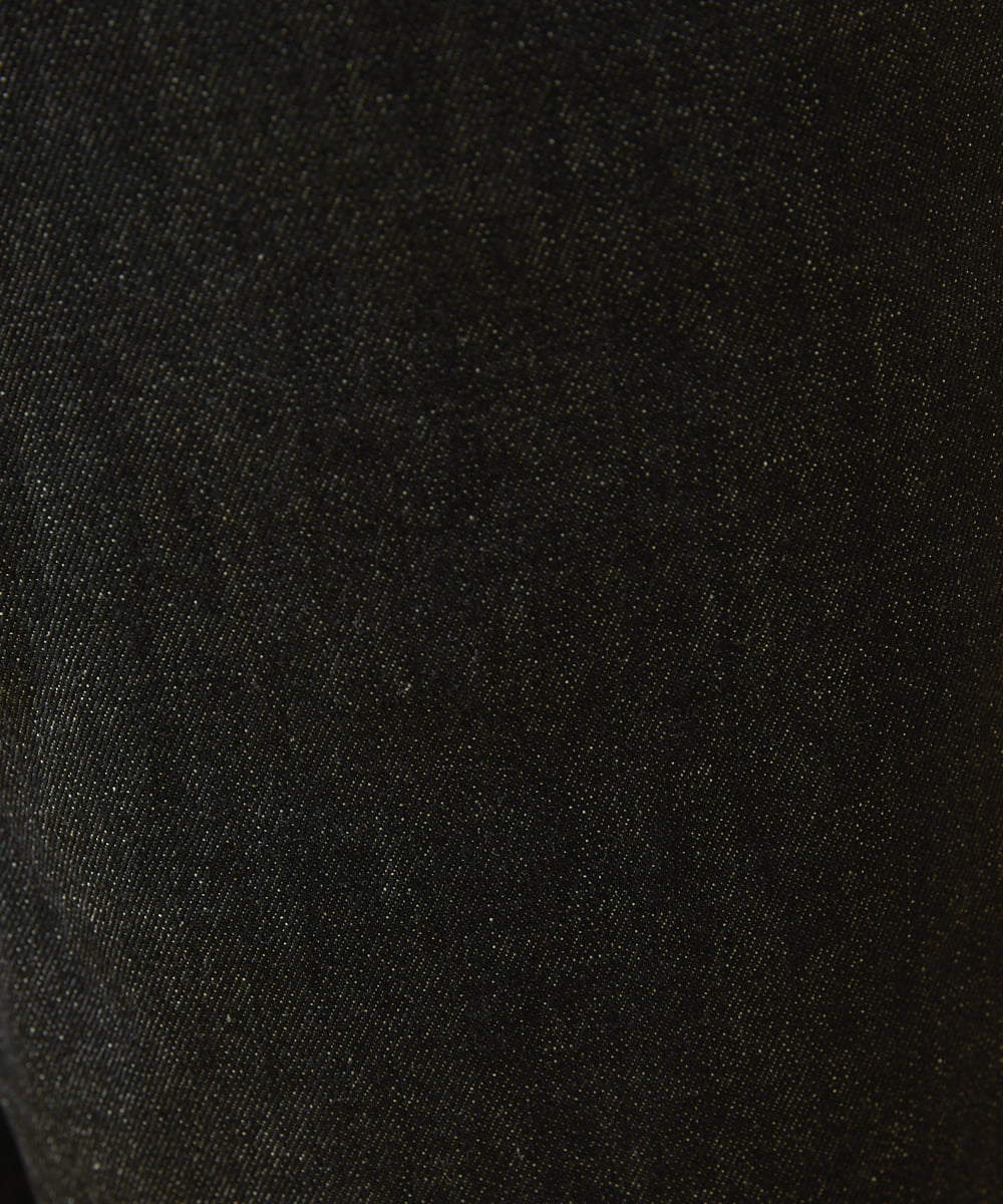 GJLAT49180 Jocomomola(ホコモモラ) 刺繍ブラックデニムパンツ ブラック
