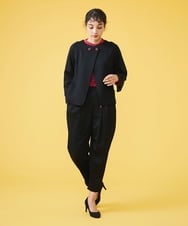 GJLAT53190 Jocomomola(ホコモモラ) R/Nyポンチ テーパードパンツ ブルーグリーン