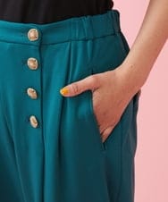 GJLAT53190 Jocomomola(ホコモモラ) R/Nyポンチ テーパードパンツ ブルーグリーン