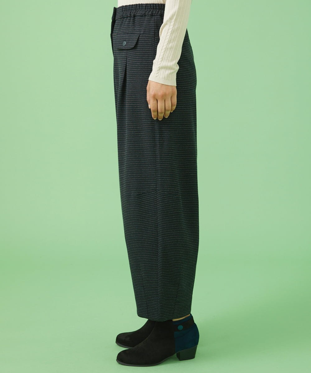 GJLAV72200 Jocomomola(ホコモモラ) Dormir ジャカードパンツ ブラック