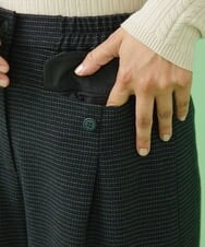GJLAV72200 Jocomomola(ホコモモラ) Dormir ジャカードパンツ ブラック