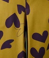 GJLAW03220 Jocomomola(ホコモモラ) Corazon ハートプリントワイドパンツ マスタード
