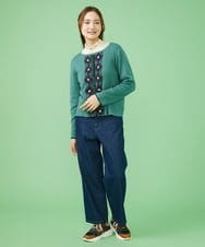 GJLAW47180 Jocomomola(ホコモモラ) デニムストレートパンツ ネイビー