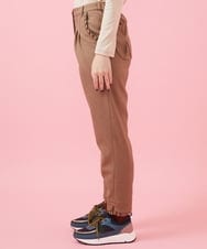 GJLCA41200 Jocomomola(ホコモモラ) Pliegue フリルテーパードパンツ ベージュ