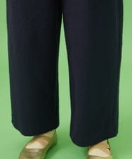 GJLCA50200 Jocomomola(ホコモモラ) カットソーツイード ワイドパンツ ネイビー