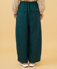 GJLCD32200 Jocomomola(ホコモモラ) 【早割10%OFF】ピーチ起毛ワイドパンツ グリーン