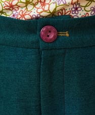 GJLCD32200 Jocomomola(ホコモモラ) 【早割10%OFF】ピーチ起毛ワイドパンツ グリーン