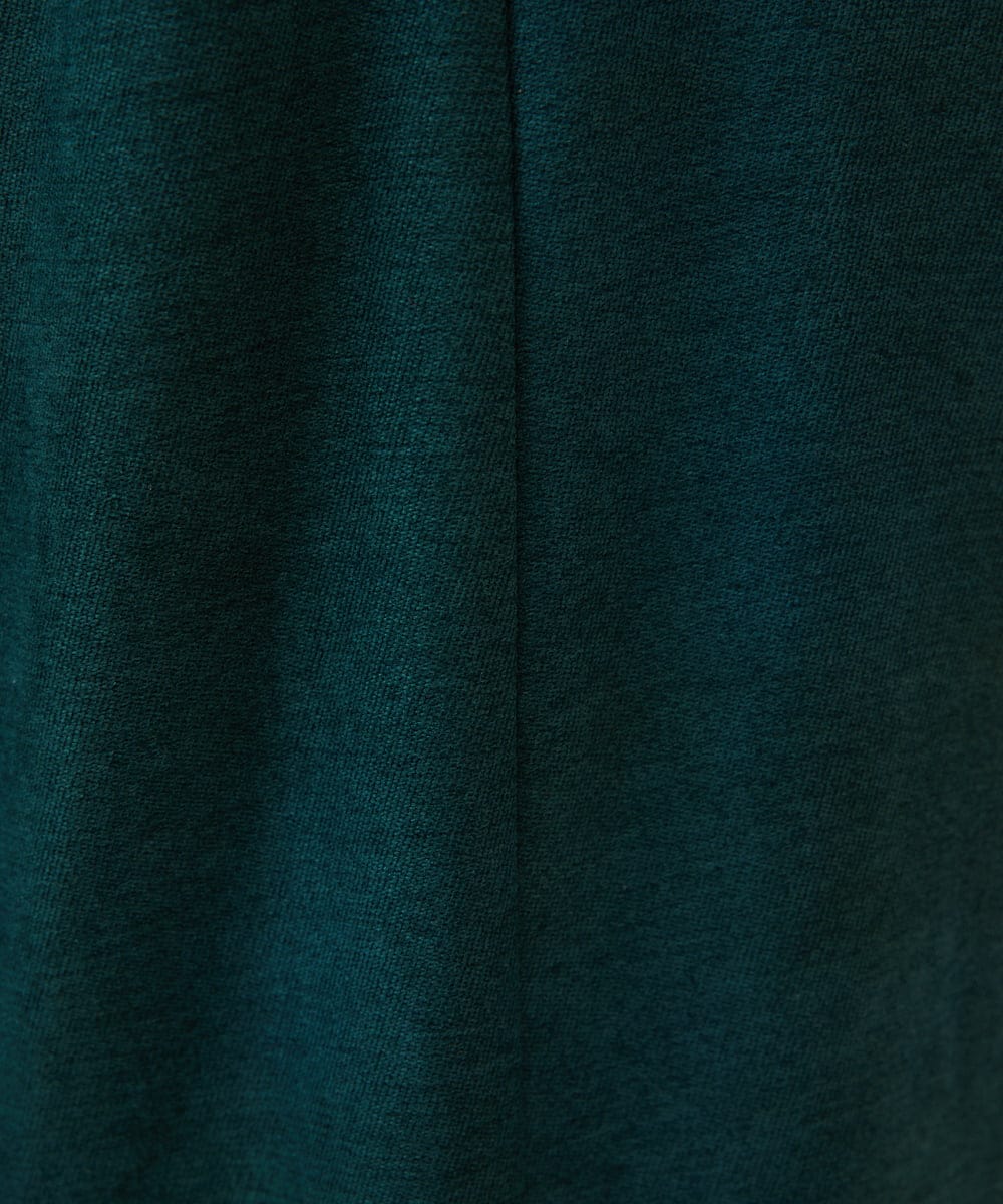 GJLCD32200 Jocomomola(ホコモモラ) 【早割10%OFF】ピーチ起毛ワイドパンツ グリーン