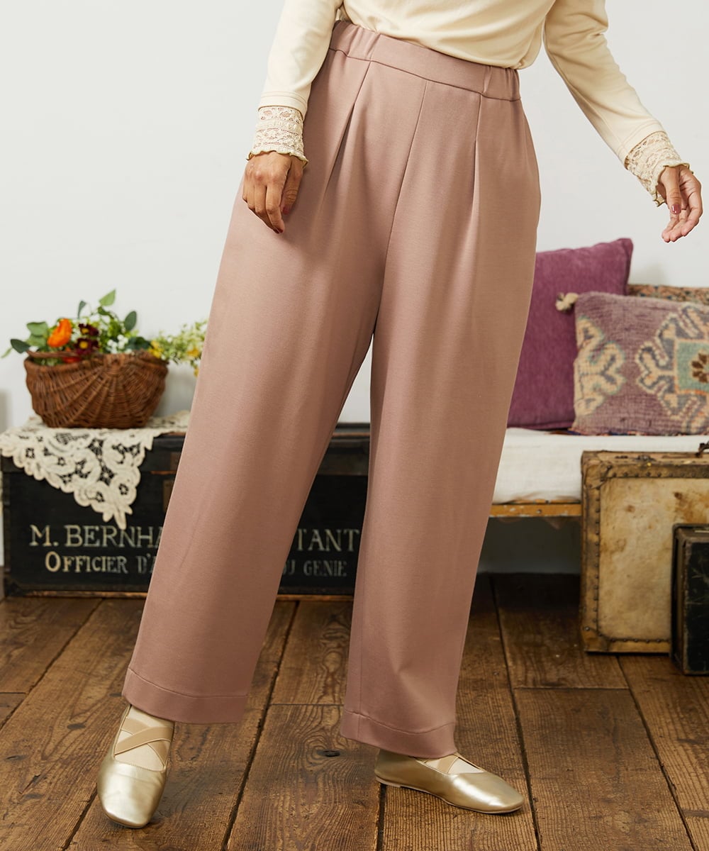 GJLCD51220 Jocomomola(ホコモモラ) ポンチストレッチパンツ ピンク