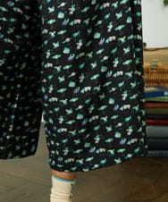 GJLDD01220 Jocomomola(ホコモモラ) Palominos 鳥プリントワイドパンツ ブラック