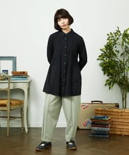 GJLDD36180 Jocomomola(ホコモモラ) Pluma de flecha カーブシルエットパンツ ライトグリーン