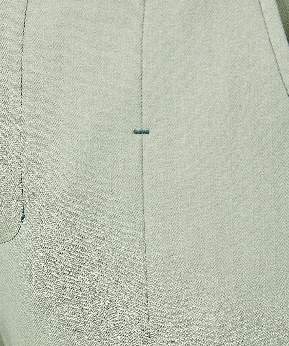 GJLDD36180 Jocomomola(ホコモモラ) Pluma de flecha カーブシルエットパンツ ライトグリーン