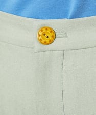 GJLDD36180 Jocomomola(ホコモモラ) Pluma de flecha カーブシルエットパンツ ライトグリーン