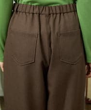 GJLDD36180 Jocomomola(ホコモモラ) Pluma de flecha カーブシルエットパンツ ブラウン