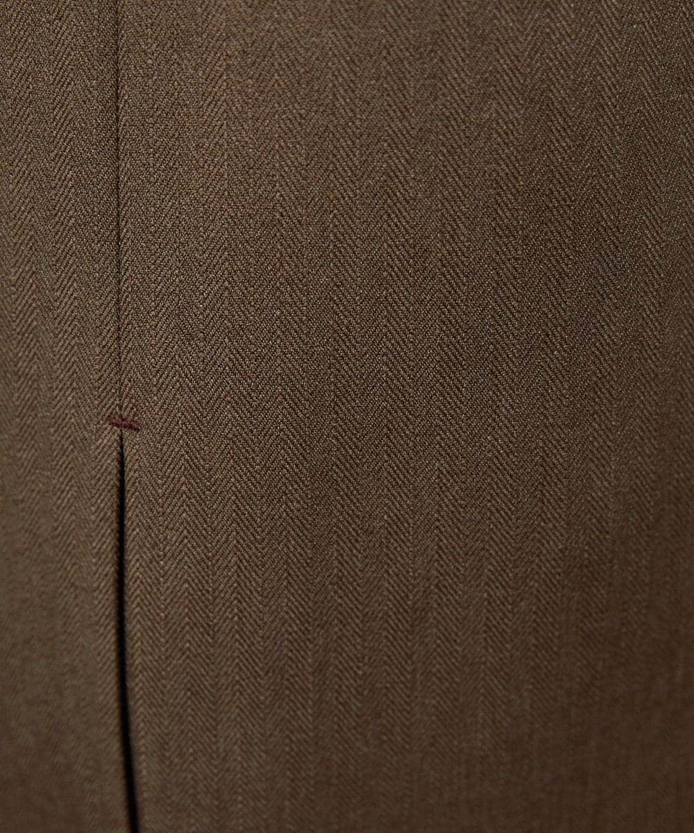 GJLDD36180 Jocomomola(ホコモモラ) Pluma de flecha カーブシルエットパンツ ブラウン