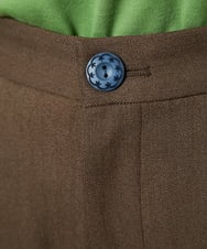 GJLDD36180 Jocomomola(ホコモモラ) Pluma de flecha カーブシルエットパンツ ブラウン