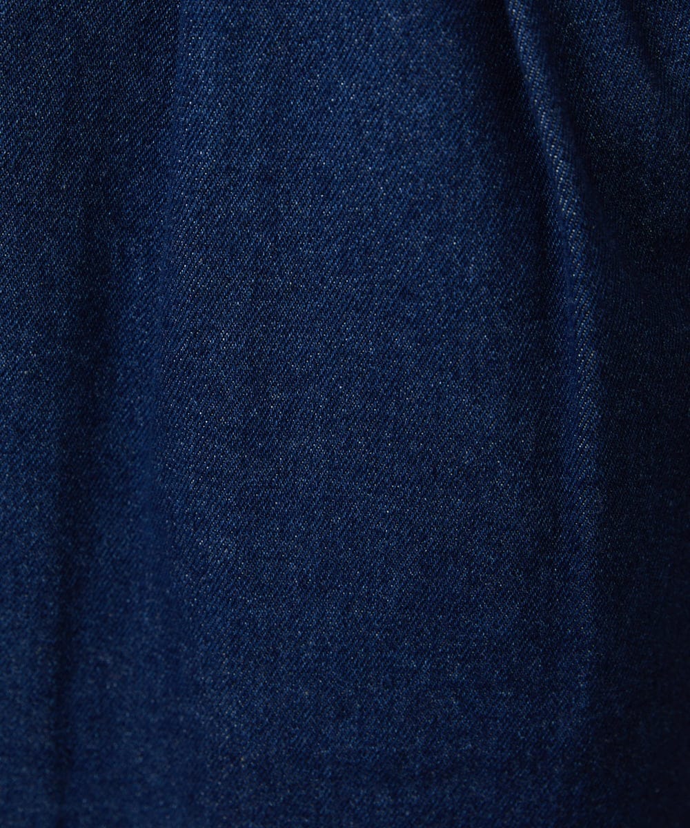 GJLDE39180 Jocomomola(ホコモモラ) デニムカーブシルエットパンツ ネイビー