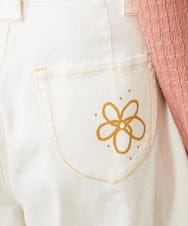 GJLDE40180 Jocomomola(ホコモモラ) カツラギカーブシルエットパンツ アイボリー