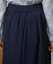 GJLDE44200 Jocomomola(ホコモモラ) RIO ベルト付き楊柳ワイドパンツ ネイビー