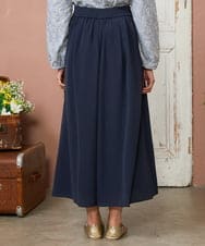 GJLDE44200 Jocomomola(ホコモモラ) RIO ベルト付き楊柳ワイドパンツ ネイビー