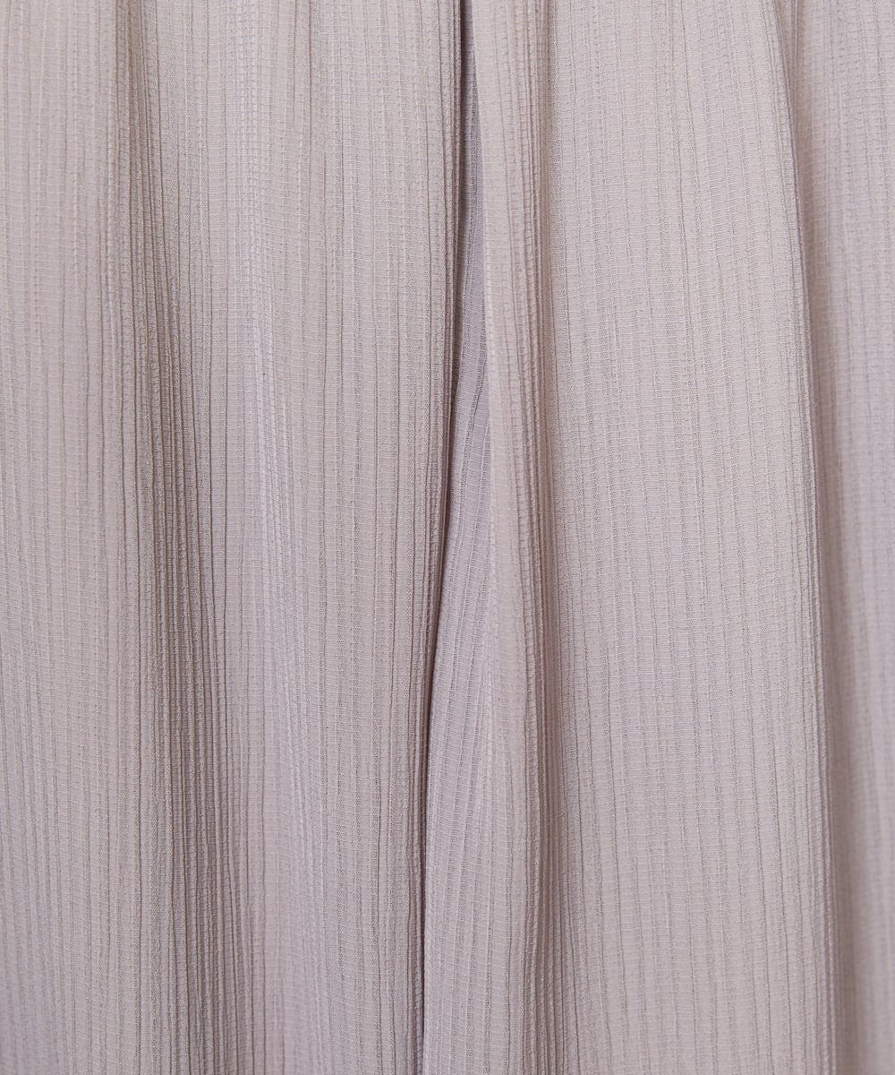 GJLDE44200 Jocomomola(ホコモモラ) RIO ベルト付き楊柳ワイドパンツ ライトグレー