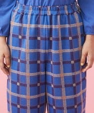 GJLDT02220 Jocomomola(ホコモモラ) Azul チェックパンツ ブルー