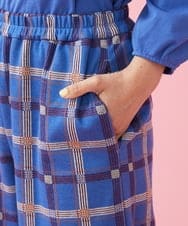 GJLDT02220 Jocomomola(ホコモモラ) Azul チェックパンツ ブルー