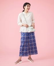 GJLDT02220 Jocomomola(ホコモモラ) Azul チェックパンツ ブルー