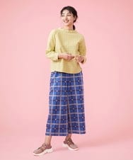 GJLDT02220 Jocomomola(ホコモモラ) Azul チェックパンツ ブルー