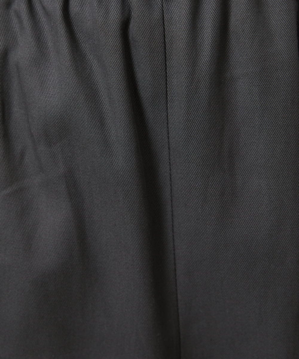 GJLFD33200 Jocomomola(ホコモモラ) Facil 刺繍入りツイルワイドパンツ ダークグレー