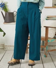 GJLFD50220 Jocomomola(ホコモモラ) El Rucio フラワーアップリケポンチパンツ［オケージョン/セレモニー］ グリーン