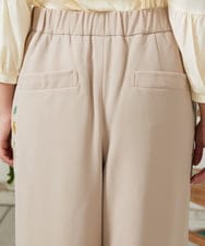 GJLFD50220 Jocomomola(ホコモモラ) El Rucio フラワーアップリケポンチパンツ［オケージョン/セレモニー］ ベージュ