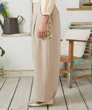 GJLFD50220 Jocomomola(ホコモモラ) El Rucio フラワーアップリケポンチパンツ［オケージョン/セレモニー］ ベージュ