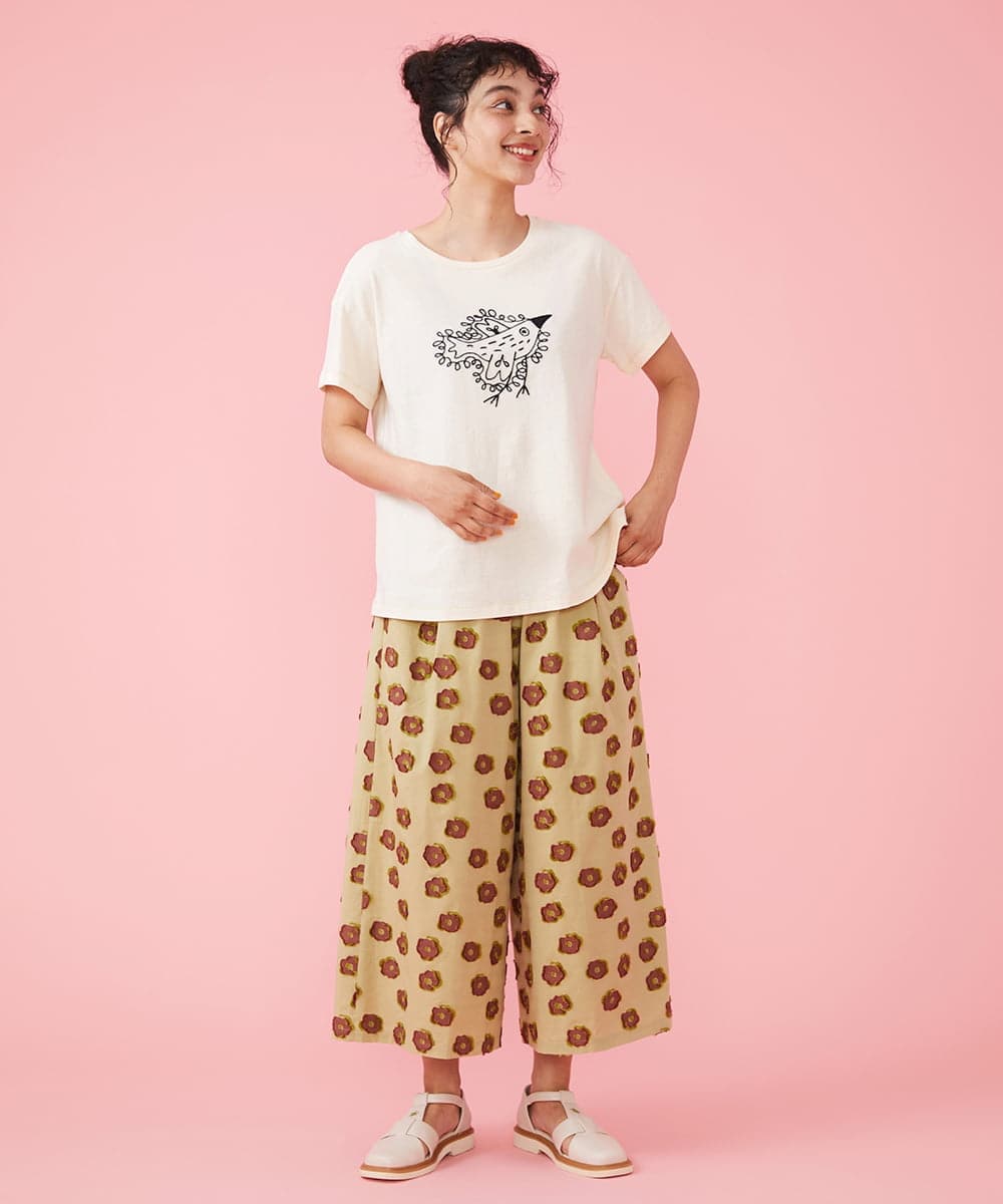 GJLFS33200 Jocomomola(ホコモモラ) Pensamiento ジャカードパンツ グレー